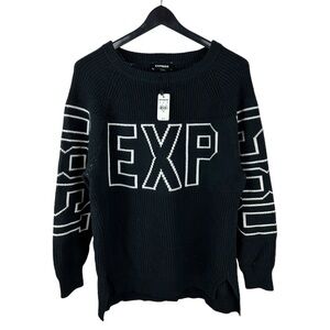 Women’s Brand New Express Knitted Logo Sweater Size XS